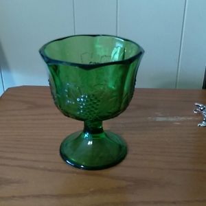 Vintage green candy dish